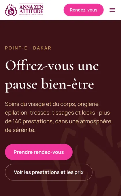 Accueil du site Anna Zen Attitude