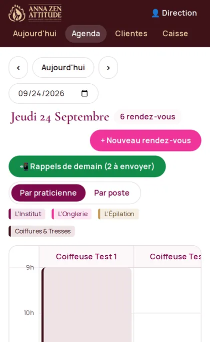 Agenda des rendez-vous
