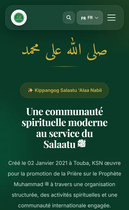 Accueil du site Salaatu ‘Alaa Nabii